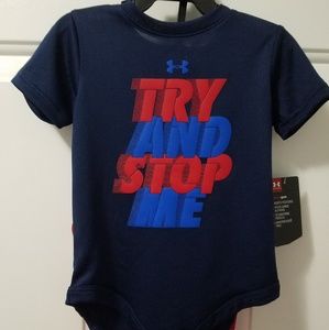 NWT Boys Under Armour Outfit! Size 6/9 months